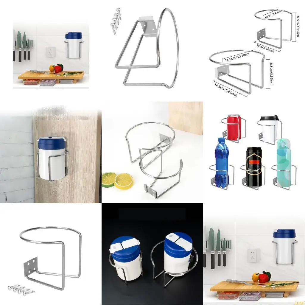 

A0NC из нержавеющей стали стакана для хранения стойка для хранения настенной настенной настенной чашки организатор для бутылок