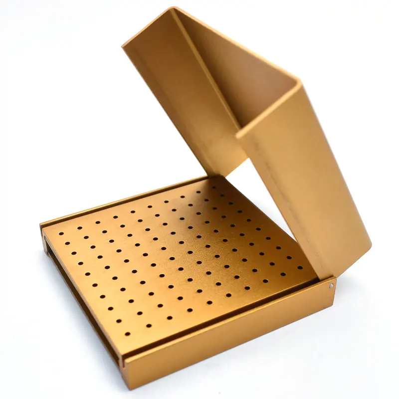 

Dental 100 Holes Endo Box Autoclave High Cleaning Stand Autoclave High Temperature Sterilizable For High Speed Dental Burs