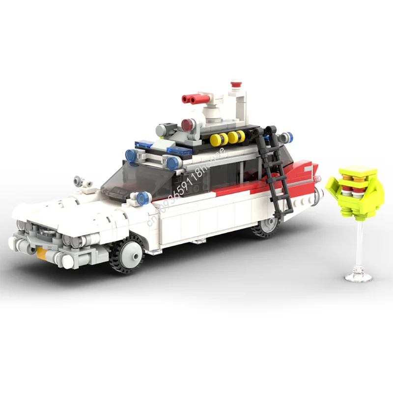 550 pz MOC ECTO 1 Ghostbustersed Modello Building Blocks Architettura Assemblare Giocattolo FAI DA TE Idea Educazione Regali Di Natale Mattoni Per Bambini