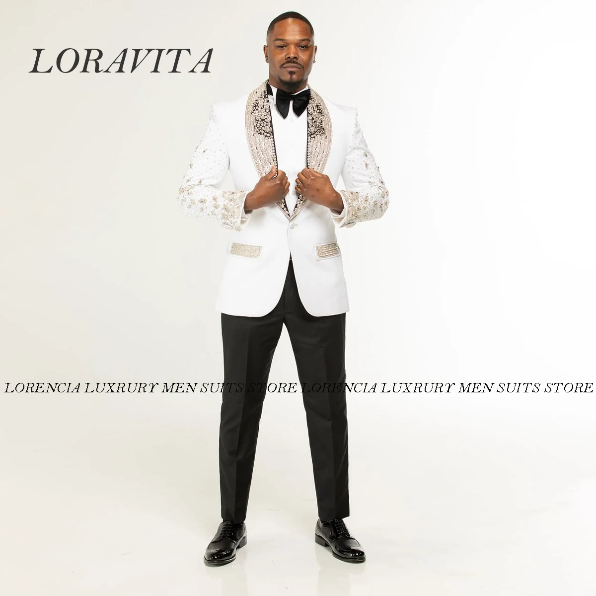 

Индивидуальные блестящие смокинги с бриллиантами, мужские костюмы, комплекты из 2 предметов, свадебные смокинги для жениха, мужские пиджаки для выпускного вечера, Slim Fit Formal Homme