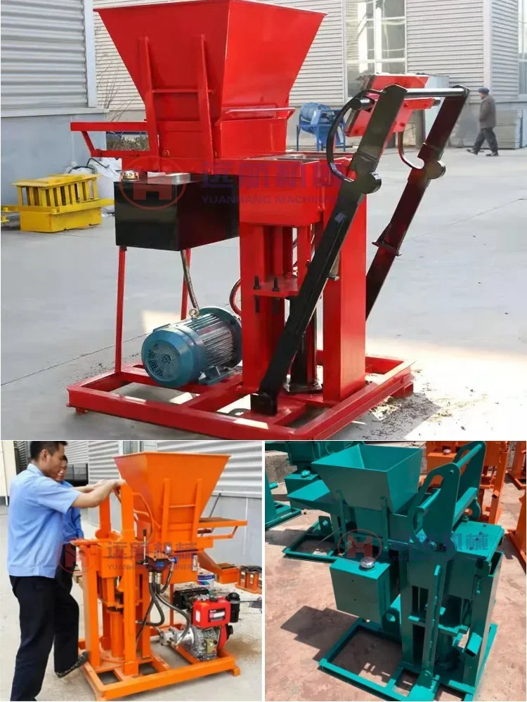 Electric interlocking brick making machine with higher efficiency and competitive price for construction machinery