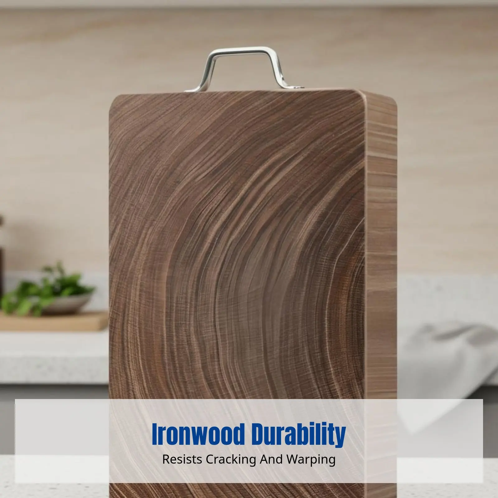 Picture 3: Thickened Durable Ironwood Chopping Board, Double-Sided Kitchen Board