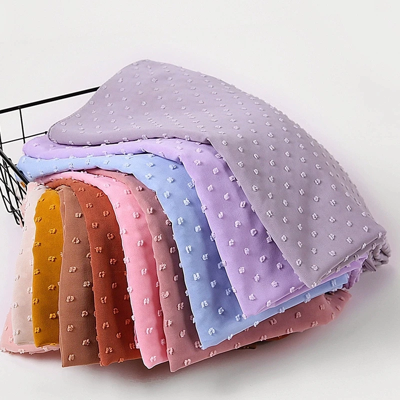 Твердый жемчужный шифоновый шарф-хиджаб, женский мусульманский хиджаб, шали, женский этнический исламский тюрбан