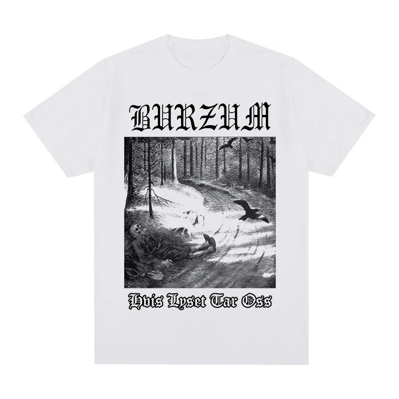 New Arrival fashion heavyweight Burzum Hvis Lyset Tar Oss Cool O Neck anime T-shirt Cotton Men T Shirt New TEE TSHIRT mens Tops