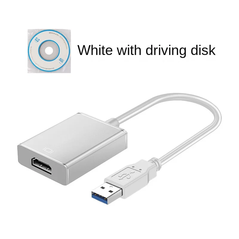 1080P 60HZ HD Portable USB 3.0 To HDMI-compatible Audio Video Adapter Converter Cable High Speed 5 Gbps for Windows 7/8/10 PC