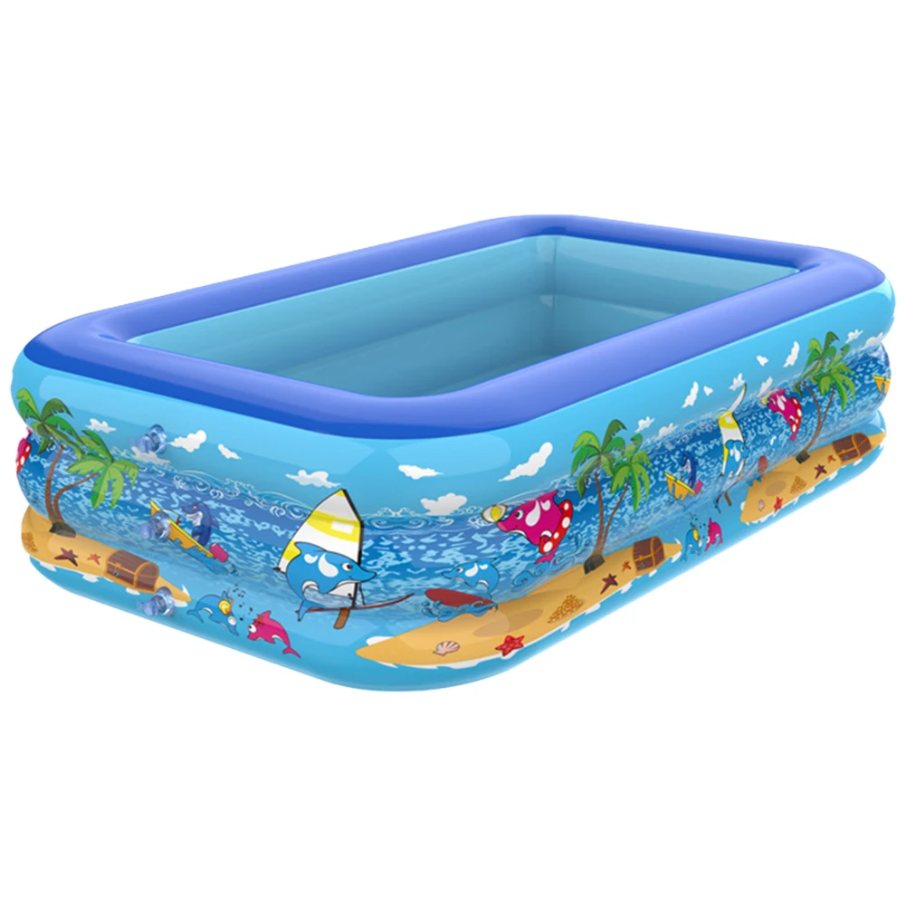 

Inflatable Swimming Pool Cartoon Pattern Framed Swimming Pool Thickening Swimming Pool for Toddler Kids