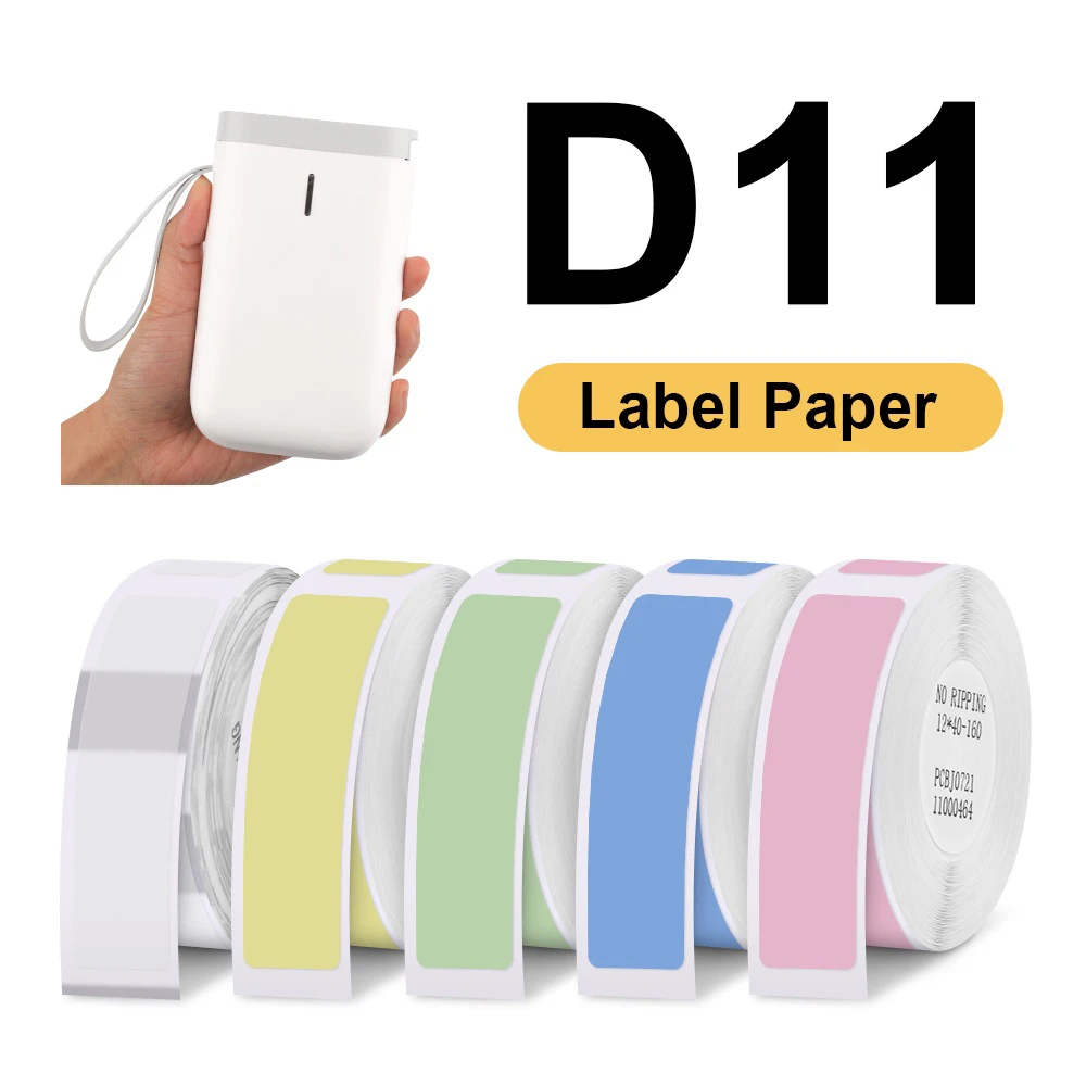 Niimbot D101/D11/D110 Mini Portable Label Printer Thermal Color Cartoon Labels Waterproof Maker Fast Printing Home Use Office