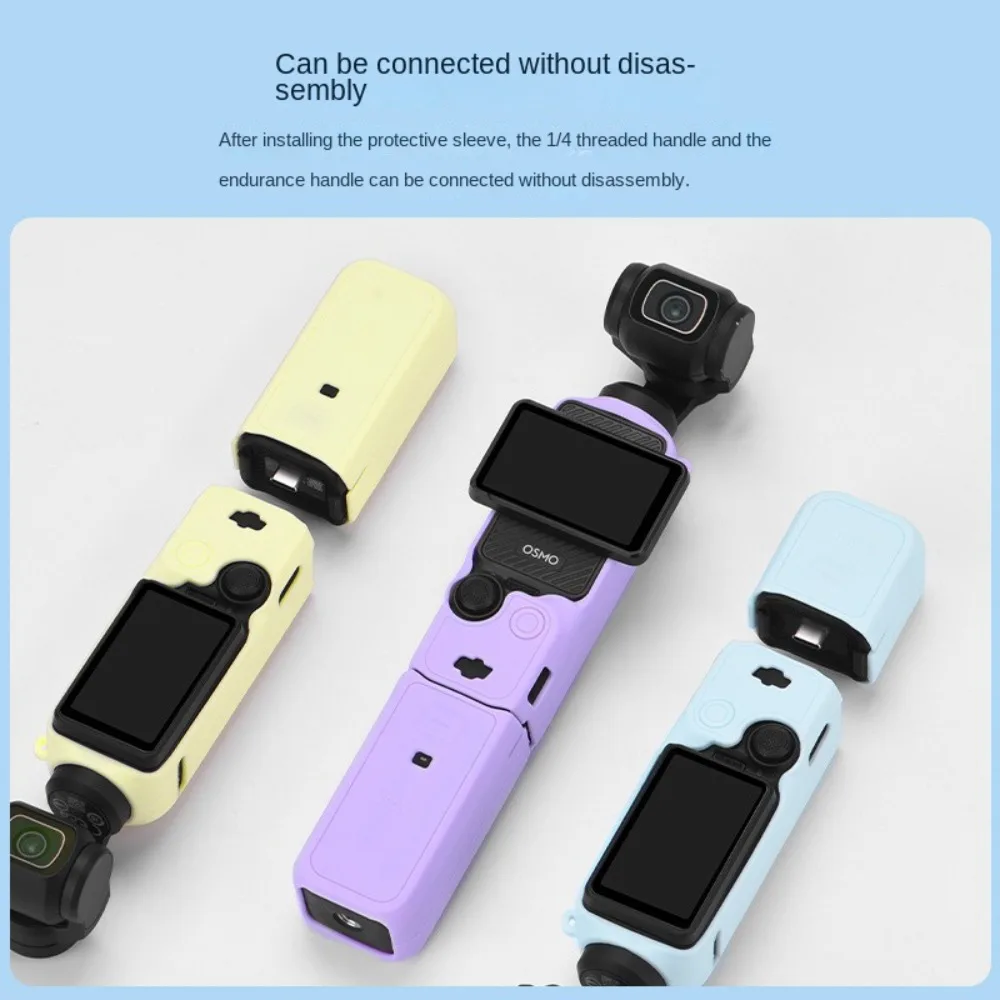 Silicone Camera Protective Cover Soft Sleeve Durable Gimbal Camera Case Dustproof Anti-Scratch Anti-bump Cover