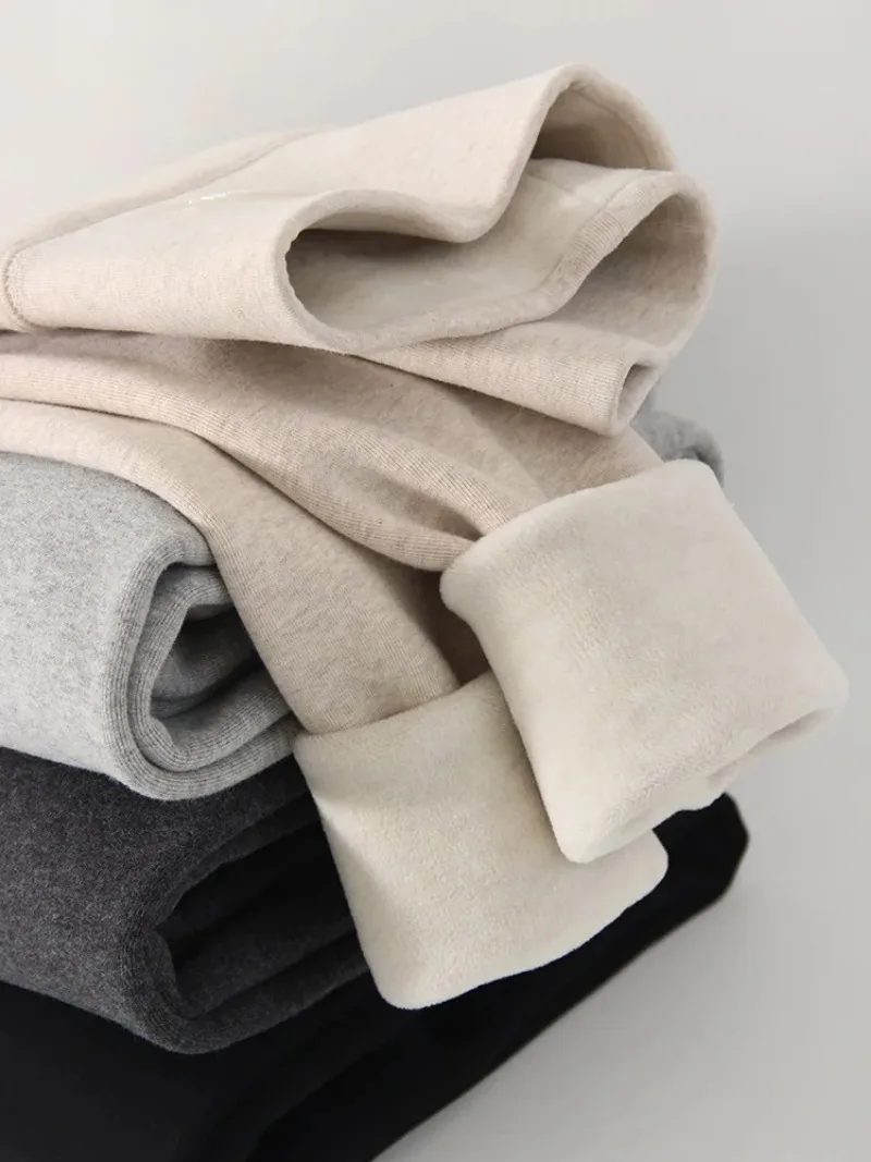 جديد سميكة الصوف طماق النساء الشتاء عالية الخصر الأسود أبلى طويل القامة النساء الدافئة سميكة المخملية طماق ل سراويل شتوية