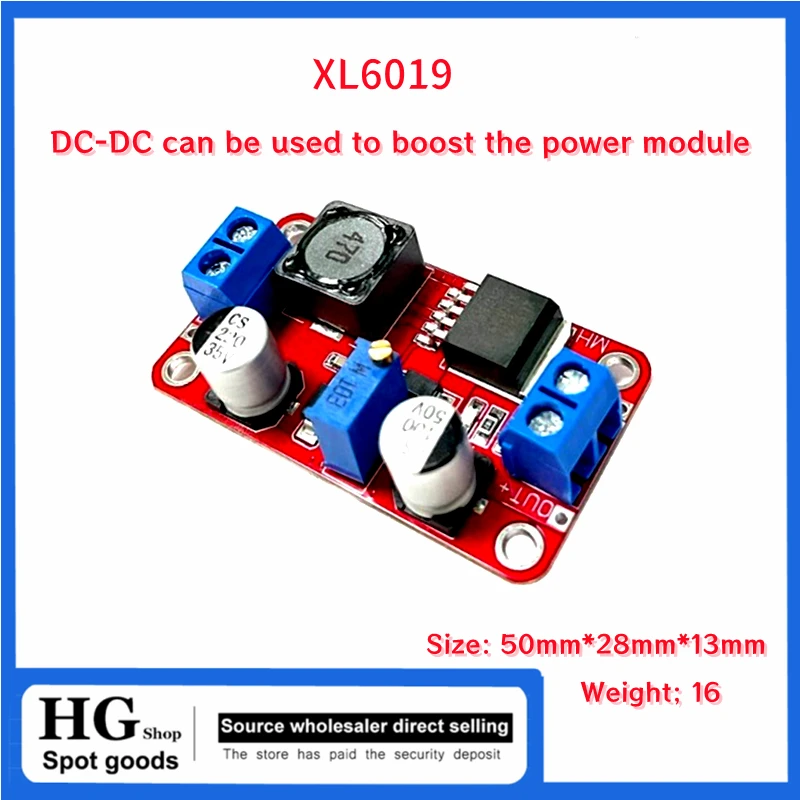 1-5PCS/Lot XL6019 DC-DC PSU 5A  3.3V-35V To 5V 6V 9V 12V 24V Current High power over XL6009 LM2577 Upgrade