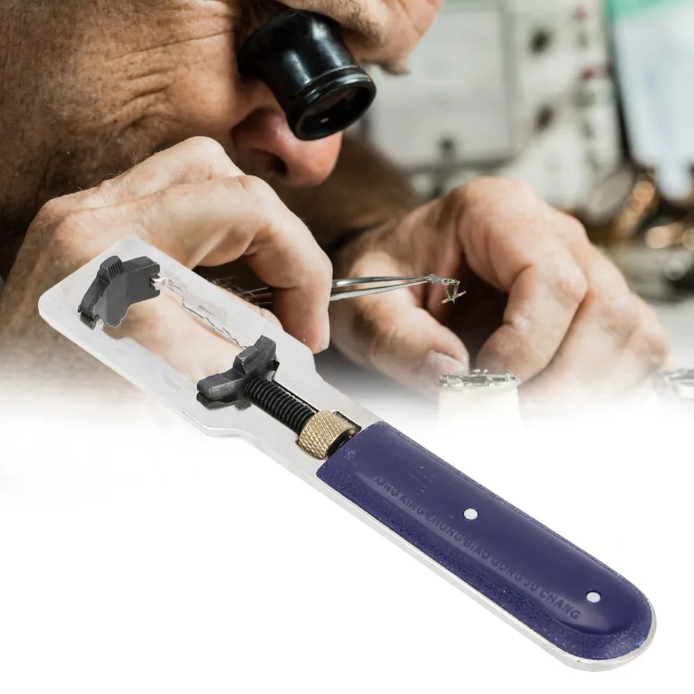 Universal Zwei Backen Uhr Reparatur Werkzeug Einstellbar 22-35MM Metall Bau Uhr Abdeckung Entferner Uhr Fall Entfernung Werkzeug