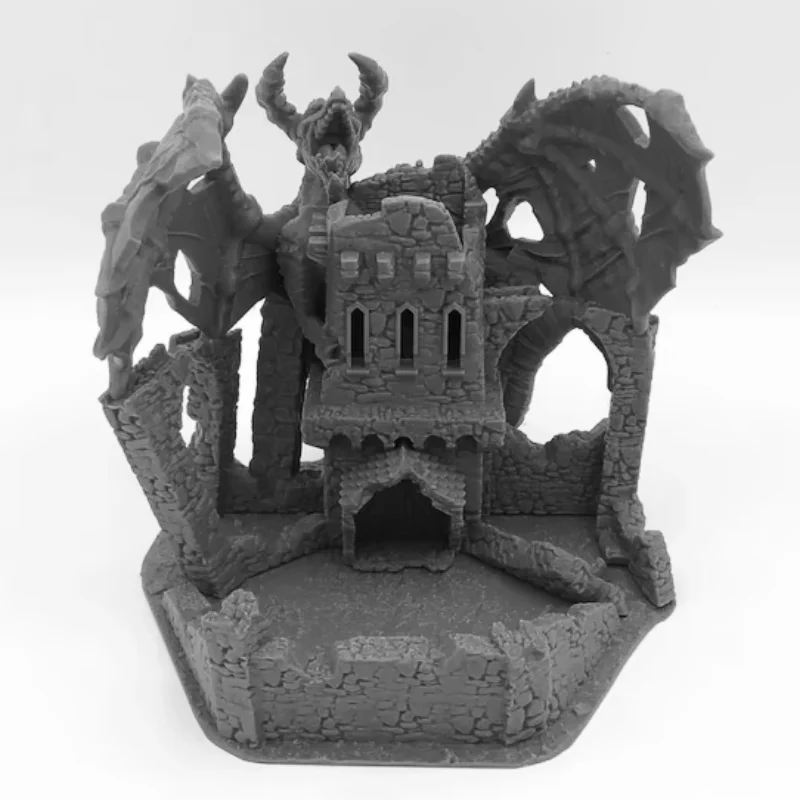 Lair of the Dragon Dice Tower Miniatures Hand-painted miniatures for DND tabletop and role-playing game room decorations