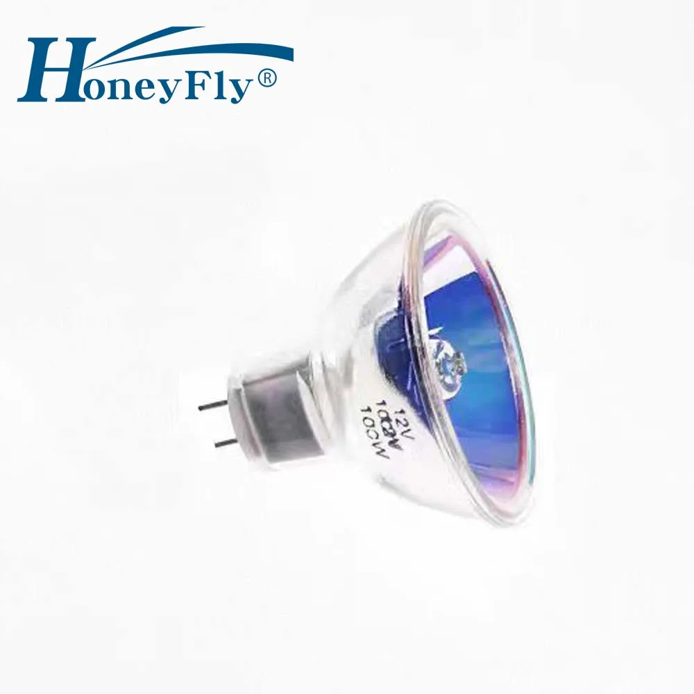HoneyFly Medical Halogen Lamp MR16 8V/12V 50W 100W G6.35 50mm without Glass Cover Optical Instrument Bulb