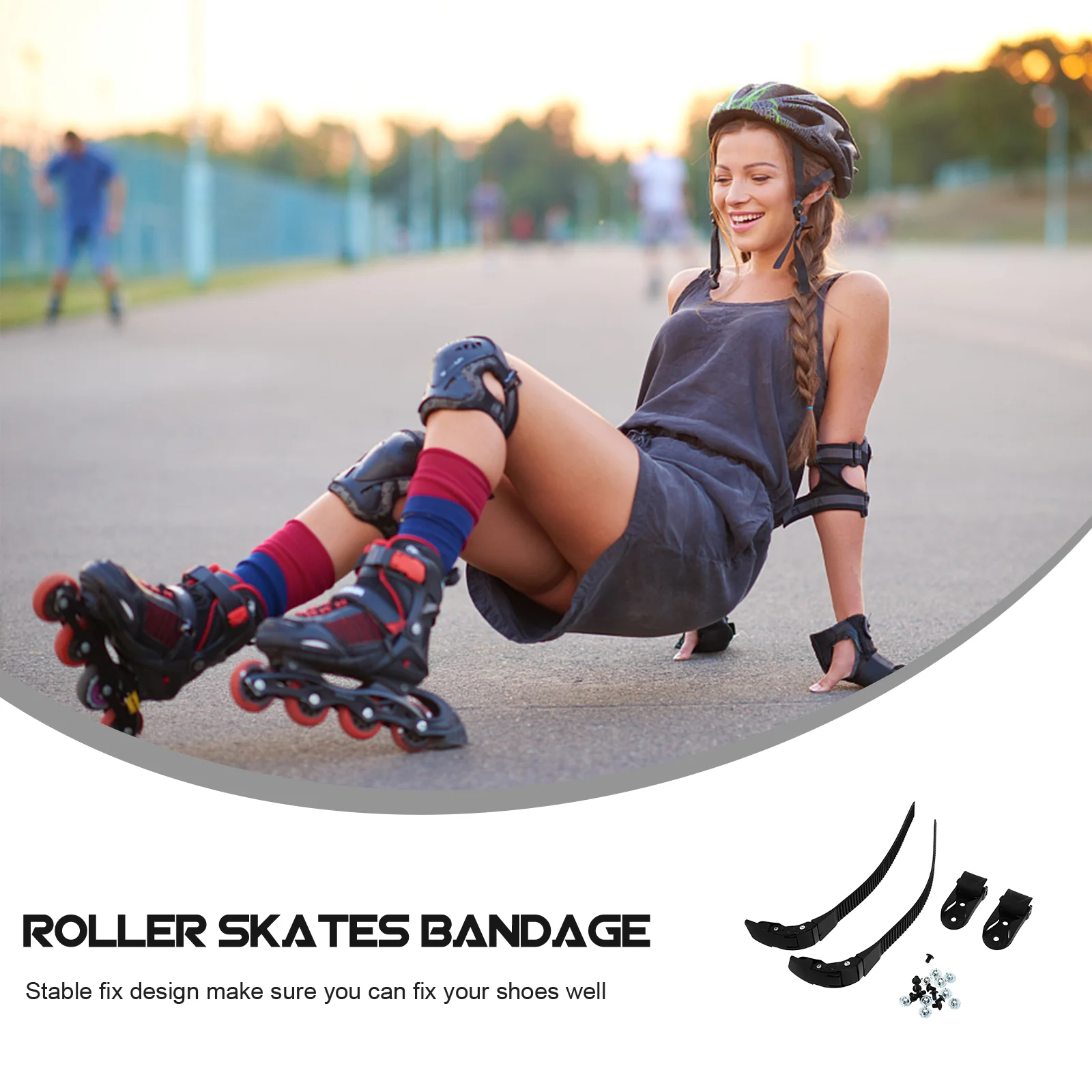 2 Set Skate Laces Roller Skates Buckles Skating Shoes Belts Component Boots Accessories Energy Straps Pvc for