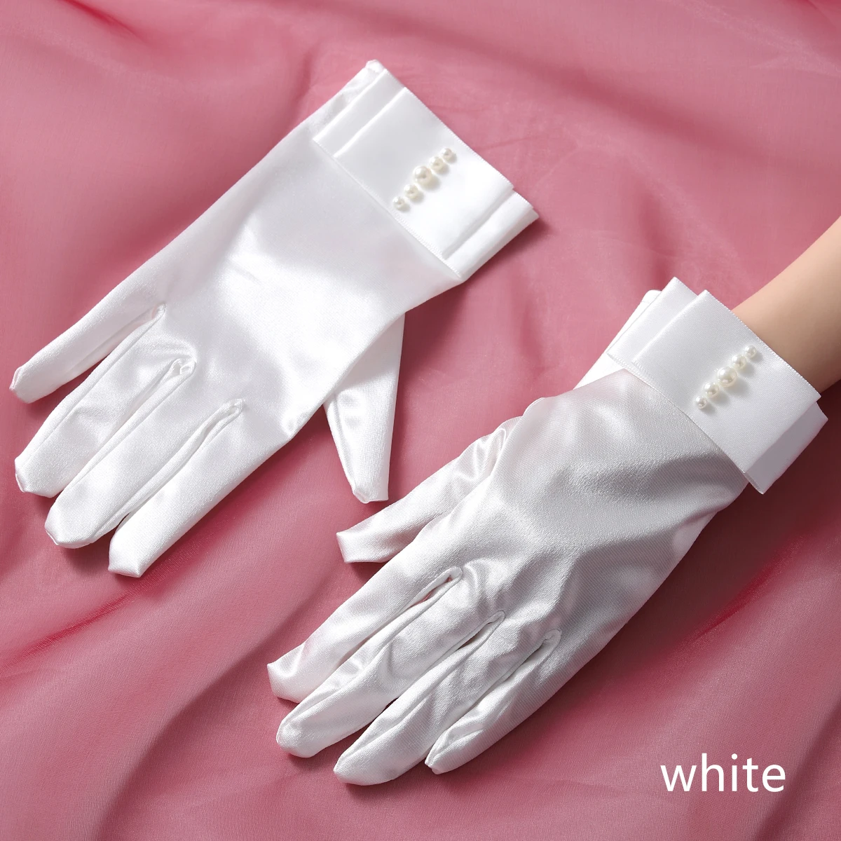 Bridal Gloves Full Of Brief Style Ladies' White Elegant Wedding Gloves Suitable For Party