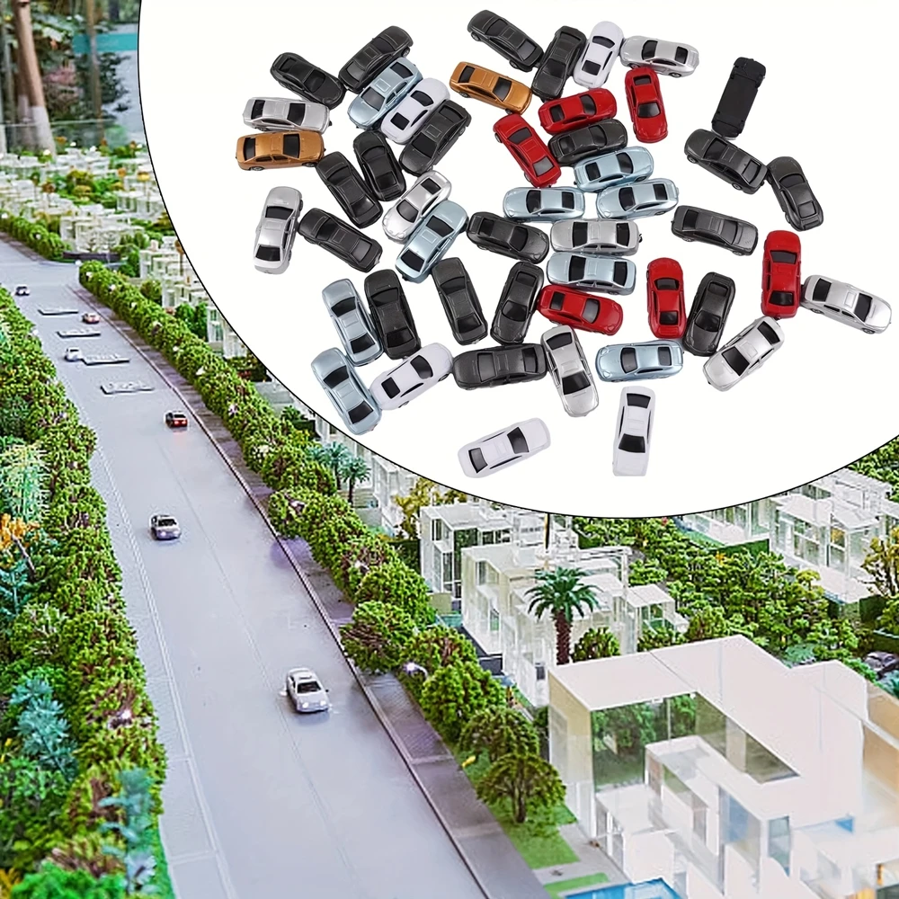 12 ชิ้นรถขนาดเล็กรุ่น Scale 1:75/100/150/200 ชุดสีฉากพลาสติก Street Building ชุดรถไฟอาคารชุด