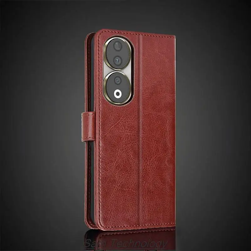 Card Holder Cover Case for Huawei Honor 90 Honor90 Pu Leather Flip Cover Retro Wallet Phone Case Business Capa Fundas Coque