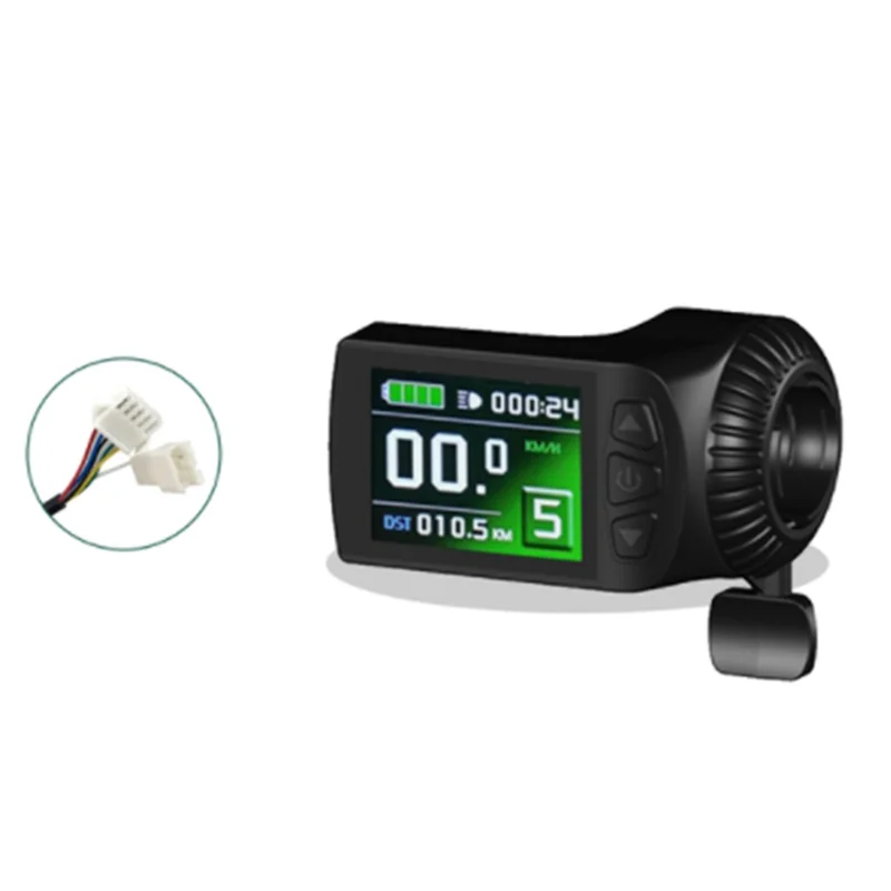 

Ebike LCD9R Colour Display with Right Thumb Throttle 36V 48V for KT Controller Electric Bicycle Hub Motor Conversion Kit