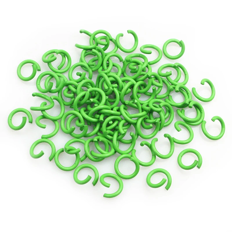 200pcs 6/8/10mm Colorful Metal Open Jump Rings for Necklace Chains Split Rings DIY Jewelry Making Accessories Findings Supplies image 6