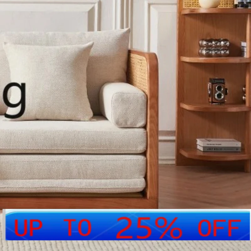 

LH Multi-Functional Sofa Solid Wood Living Room Sitting and Lying Bed & Breakfast Simple Double Retractable Folding Bed