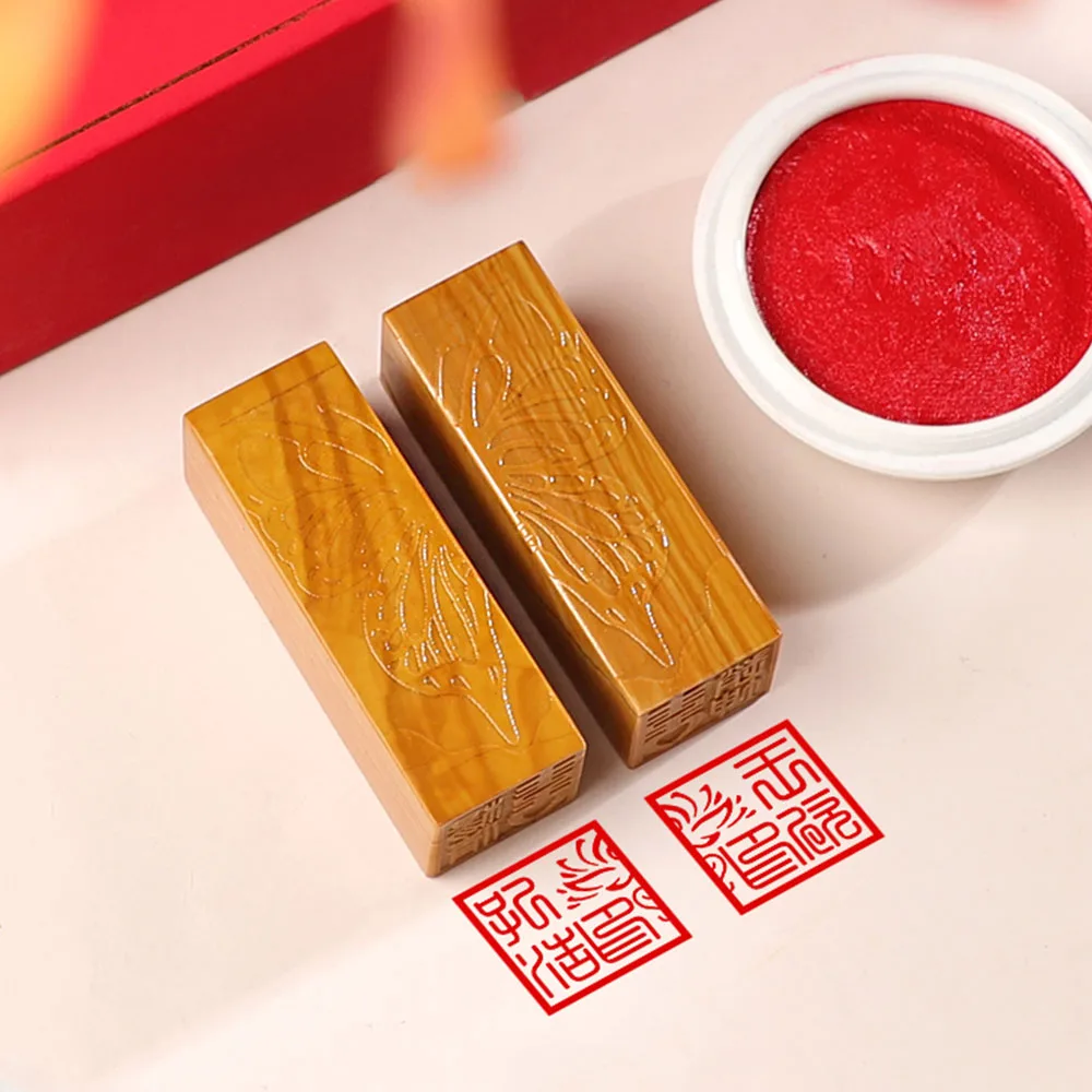 Chinese Name Stamp Wedding Couple Stamps Calligraphy Painting Stamps Wood Seal Valentine Lover Teacher Painter Chip Custom Gift