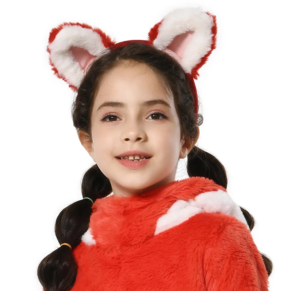 Turning Cosplay Red Abby Headband Cartoon Panda Costume Accessories Cat Ear Hairband Kids Children Halloween Carnival Gifts