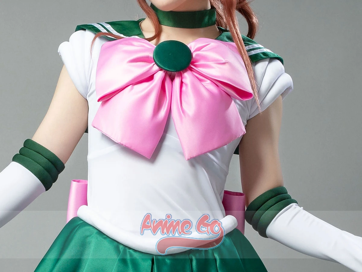 Anime Sailor Jupiter Kino Makoto Cosplay Kostüm Frauen Mädchen Kleid Uniform mp000292