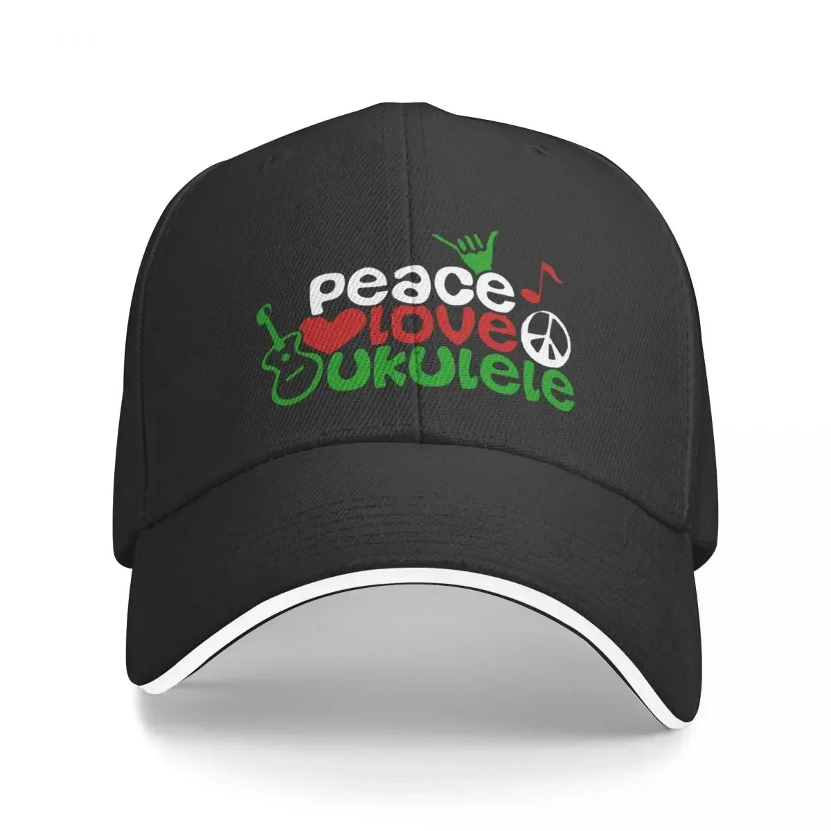 Ukulele Love Peace Baseball Cap New In Hat Golf Hat Man Women's Beach Outlet Men's