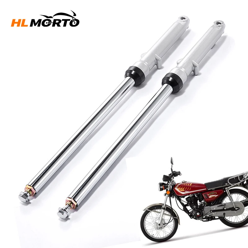 1 Pair 670mm Motorcycle Front Shock Absorber Front Suspension For CG125 CG150 Engine 157FMI 162FMJ XF125 ZJ125 Dirt Pit Bike 