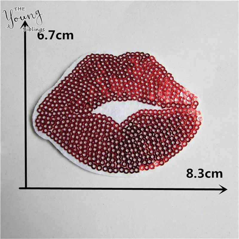 high quality sequins love badge hot melt adhesive ironing bag clothing sewing DIY Excipients Accessories Banner patch decorate