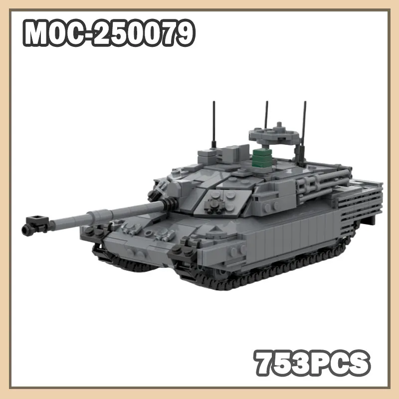 

MOC-250079 Military Tank Model Assembly Building Blocks Creative Gift Puzzle Collection Desktop Set 753PCS DIY Bricks Combat