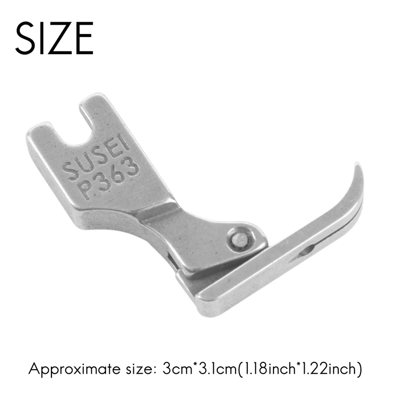 Hot Simple Steel Sewing Machine Presser Foot Narrow Zipper Presser Foot For Industry Sewing Machine Attachment Part Supplies