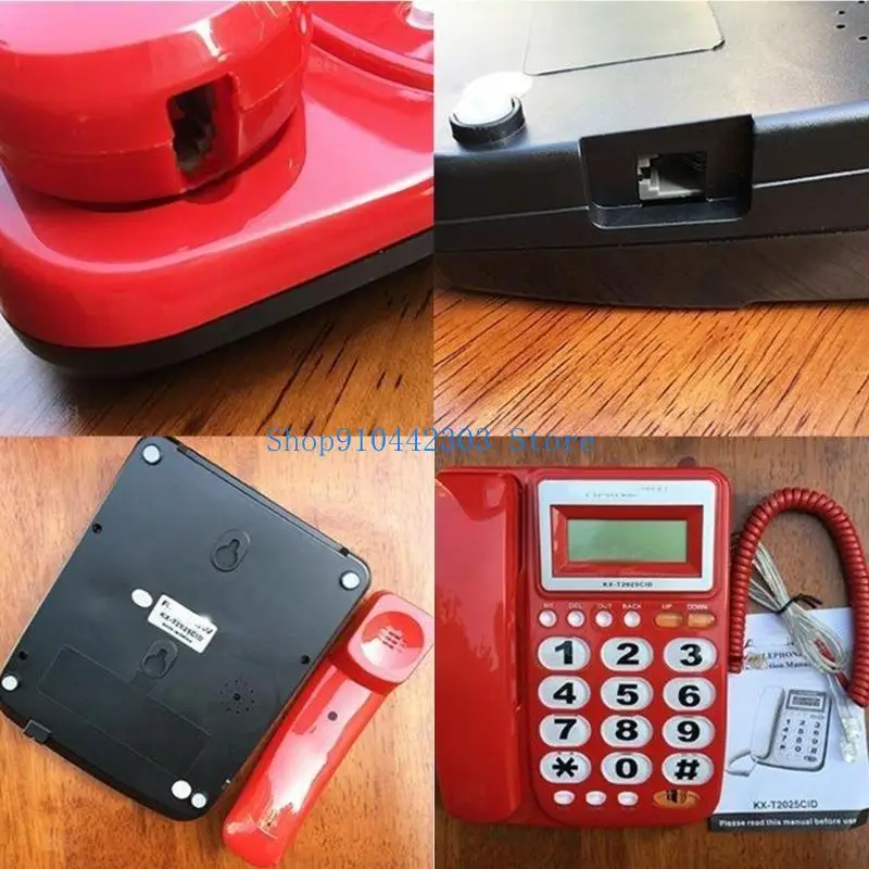 L4MD KX-T20 Universal Corded Landline Telephone Desktop Landline Phone Caller Display