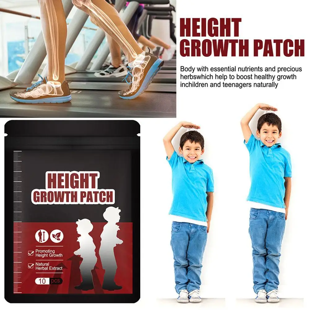 Height Enhancer Foot Patch Promote Body Grow Taller Bone Growth Heightening Acupuncture Points Stimulation Height Increase Patch