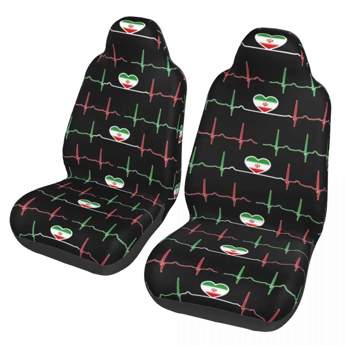 

Heartbeat Iran Iranian Universal Car Seat Cover Protector Interior Accessories For SUV Car Seat Covers Polyester Hunting