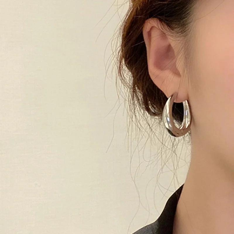New Hot Sale Fashion Metal Drop Earrings for Women Vintage Hoop Earrings Jewelry Party Christmas Gift