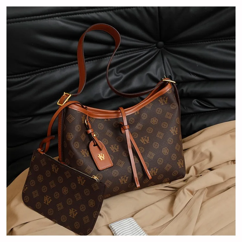 

Luxe Quilted Leather Crossbody Bag - Elegant Solid Color Design With Parisian Minimalist Charm & RFID Protection