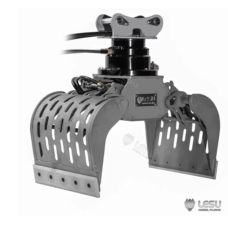 RC 1/14 LESU Mechanische Greifzange Hydraulisches Ingenieurmodell Vollmetall Neuer Bagger-Aufsatz für Tamiya Tripper Truck DIY-Teile – Detail 2