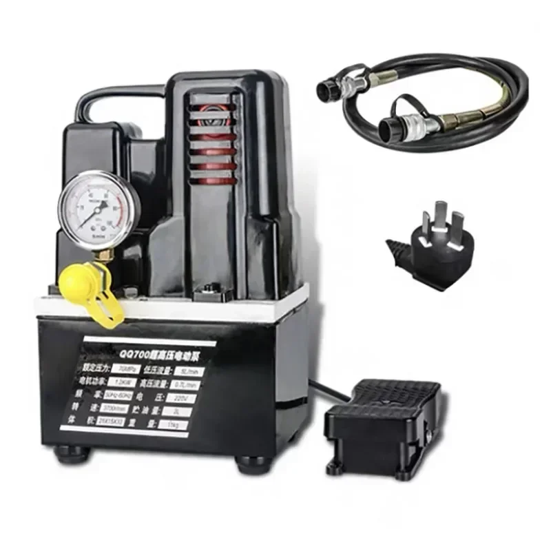 عبر الحدود المبيعات الساخنة 70mpa صغيرة جدا المحمولة الكهربائية الهيدروليكية الكهربائية ضغط الزيت الهيدروليكي 220 فولت QQ-700 الضغط الكهربائي #6