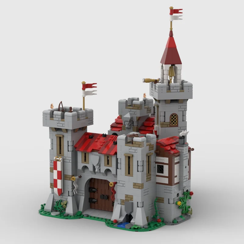 2580pcs Moc Modular Royal Knights River ปราสาทอาคารสถาปัตยกรรมบล็อกเด็กประกอบการศึกษาอิฐของเล่นคริสต์มาสของขวัญ