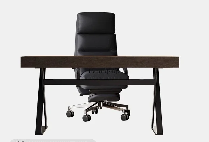 

02Italian minimalist desk home writing desk study home minimalist designer computer desk