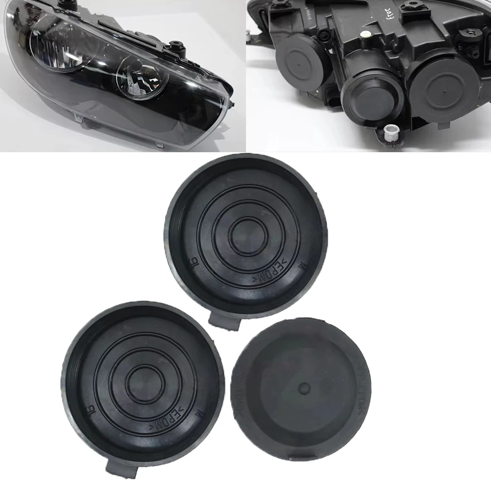 Front Headlight High Low Beam Light Bulb Rear Dust Cap Backside Waterproof Housing Seal Cover For VW Scirocco III 2008-2017