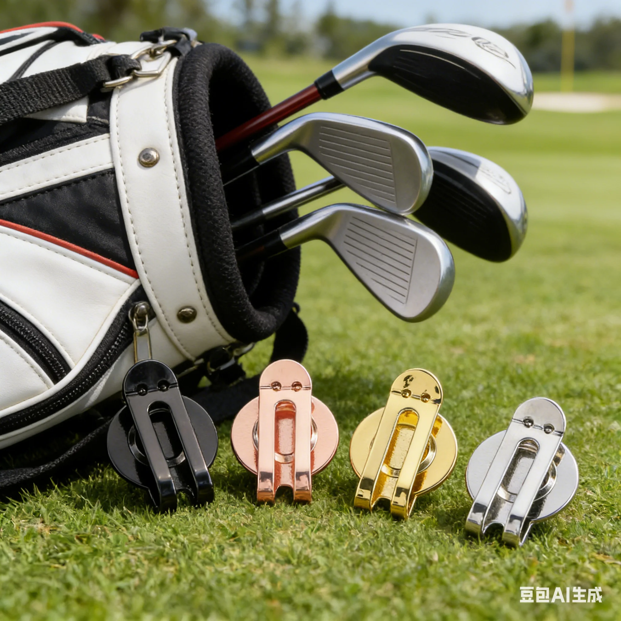 10pcs Long-style Golf Hat Clips 20 X 30mm Built-in 10 Mm Magnet Hat Clips Gold/Silver/Rose Gold/Black Golf Ball Marker Accessory
