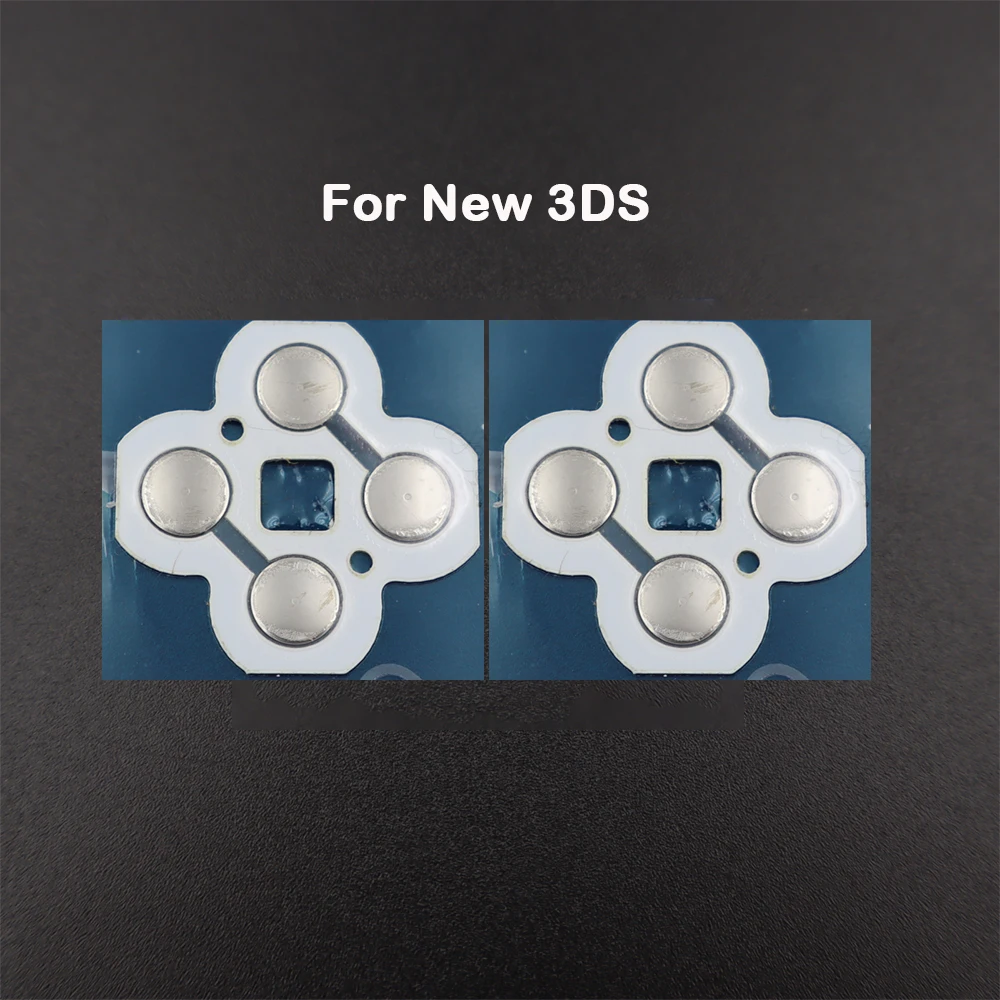 2Pair For 3DS XL LL Cross Key ABXY Button Metal Conductive patch For New 3DS XL LL Controller D-Pad Dome Snap PCB board button