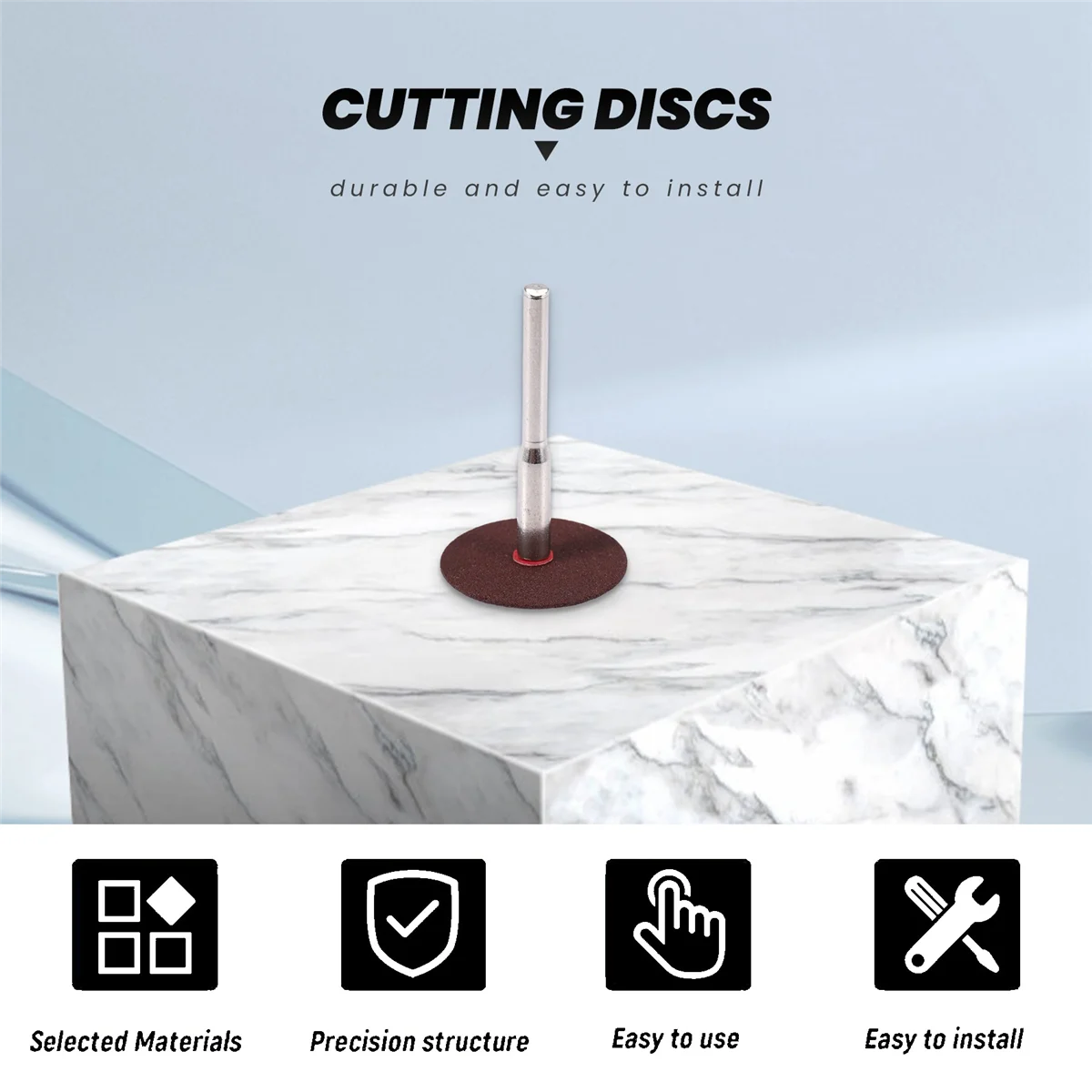 라운드 커팅 디스크 그라인딩 휠 세트, 직경 25x6mm, 다크 브라운 1, 36 개