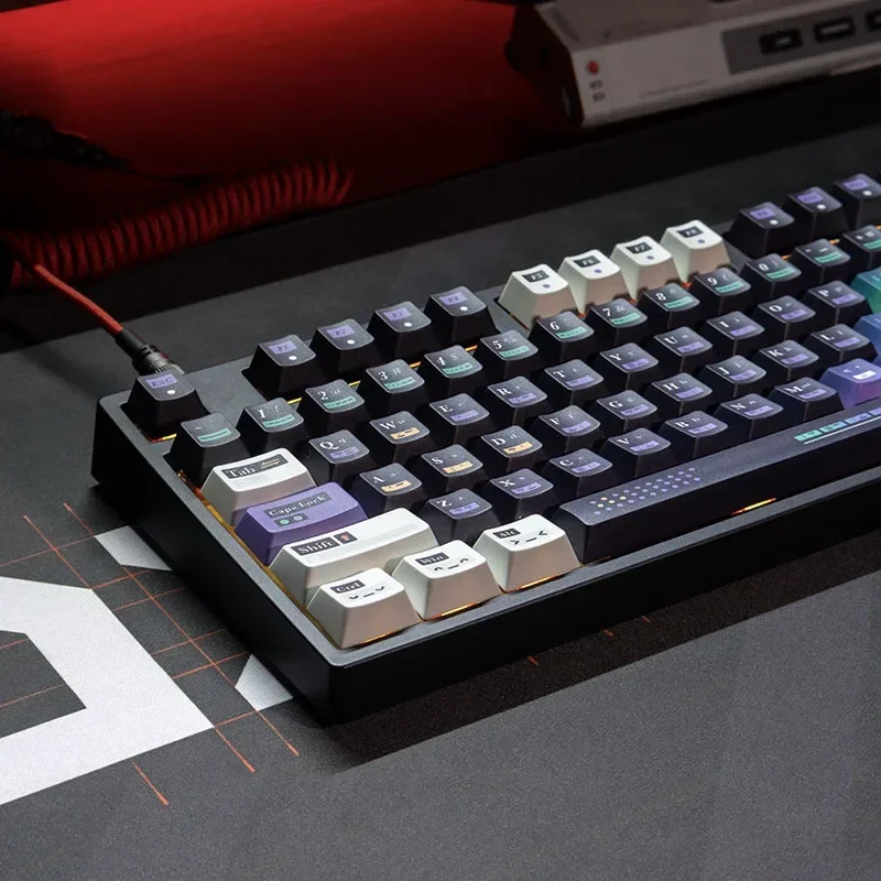 

Morse Keycaps PBT Keycaps Original Height Keyboard Keycaps Five-Sided Sublimation 144 Keys