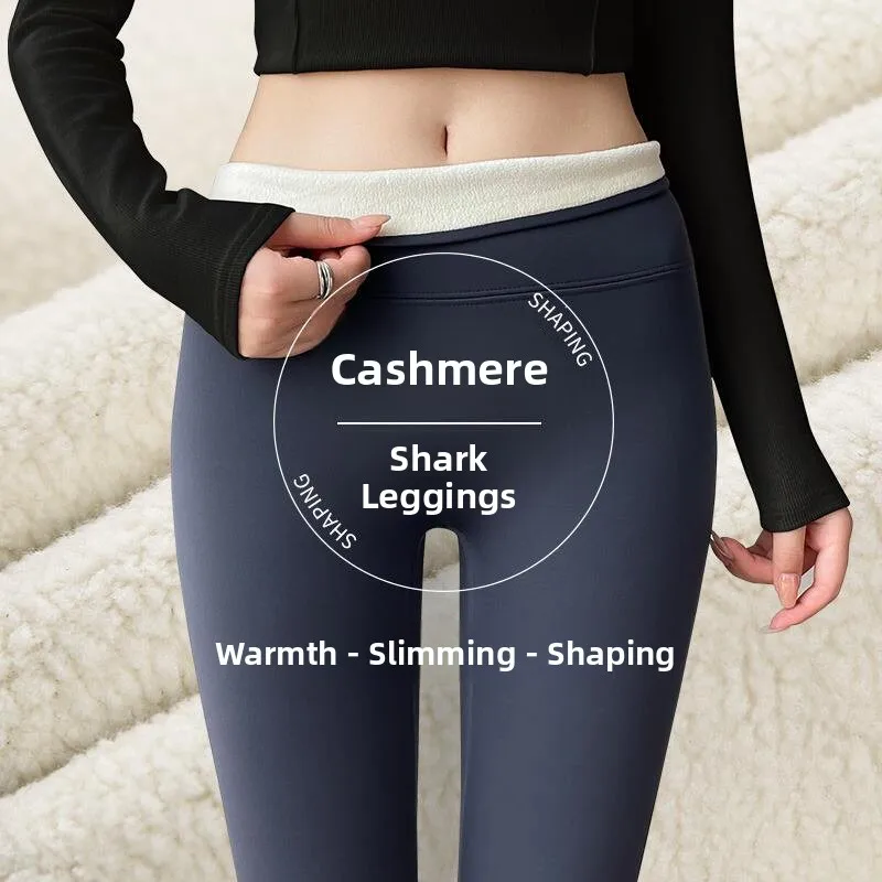 กางเกงโยคะผ้ากำมะหยี่เนื้อนุ่มสำหรับผู้หญิง เสื้อผ้าสำหรับฤดูใบไม้ร่วงและฤดูหนาว กางเกงขายาวผ้าฝ้ายอุ่นเอวสูง ช่วยยกกระชับสะโพก