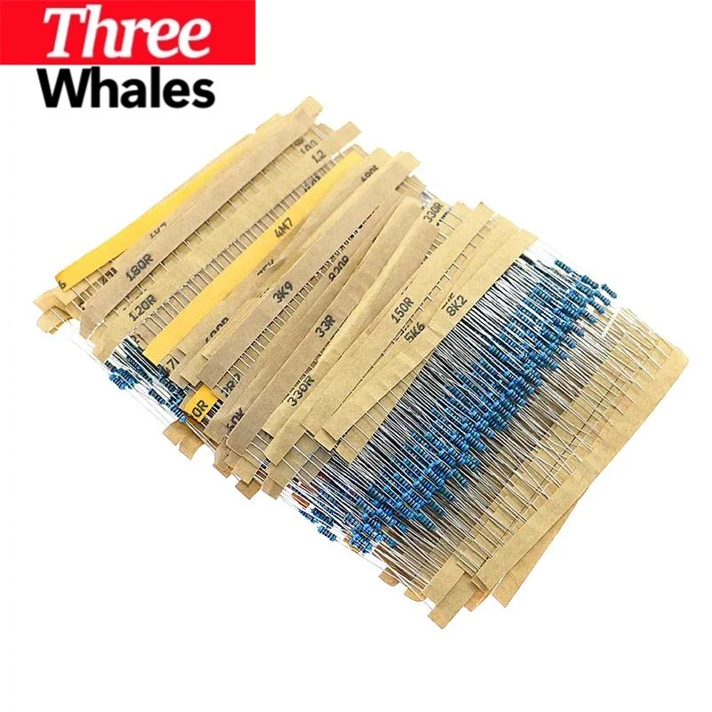 1280pcs 64value 1/4W 1% 1ohm-10m metal film resistor assortment kit box resistor samples pack