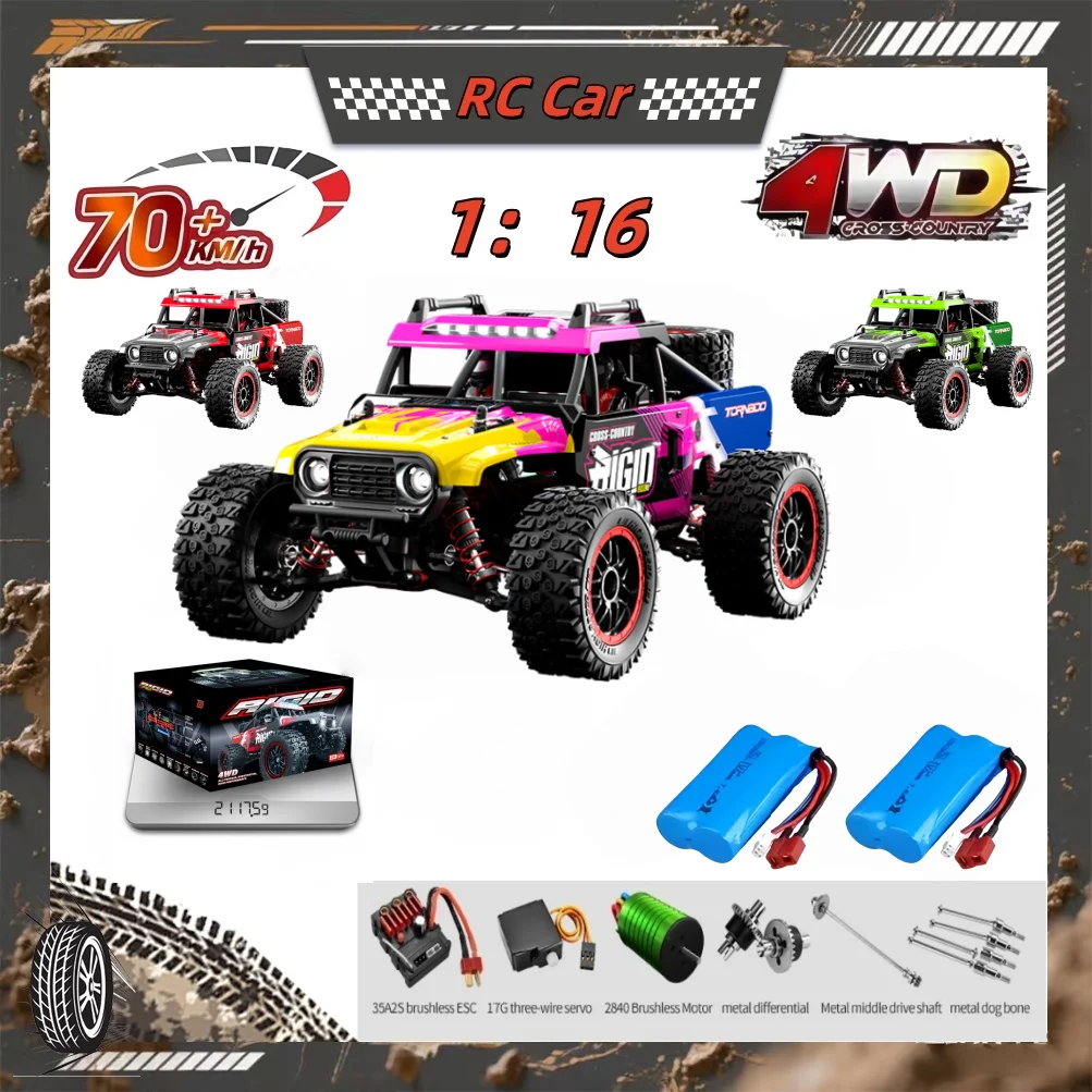 

Rc Truck 4x4 C8805 Car 70KM/H High Speed 4WD Off-road Crawler 2.4G Brushless Remote Control Strong Power Vehicle Toys Childre