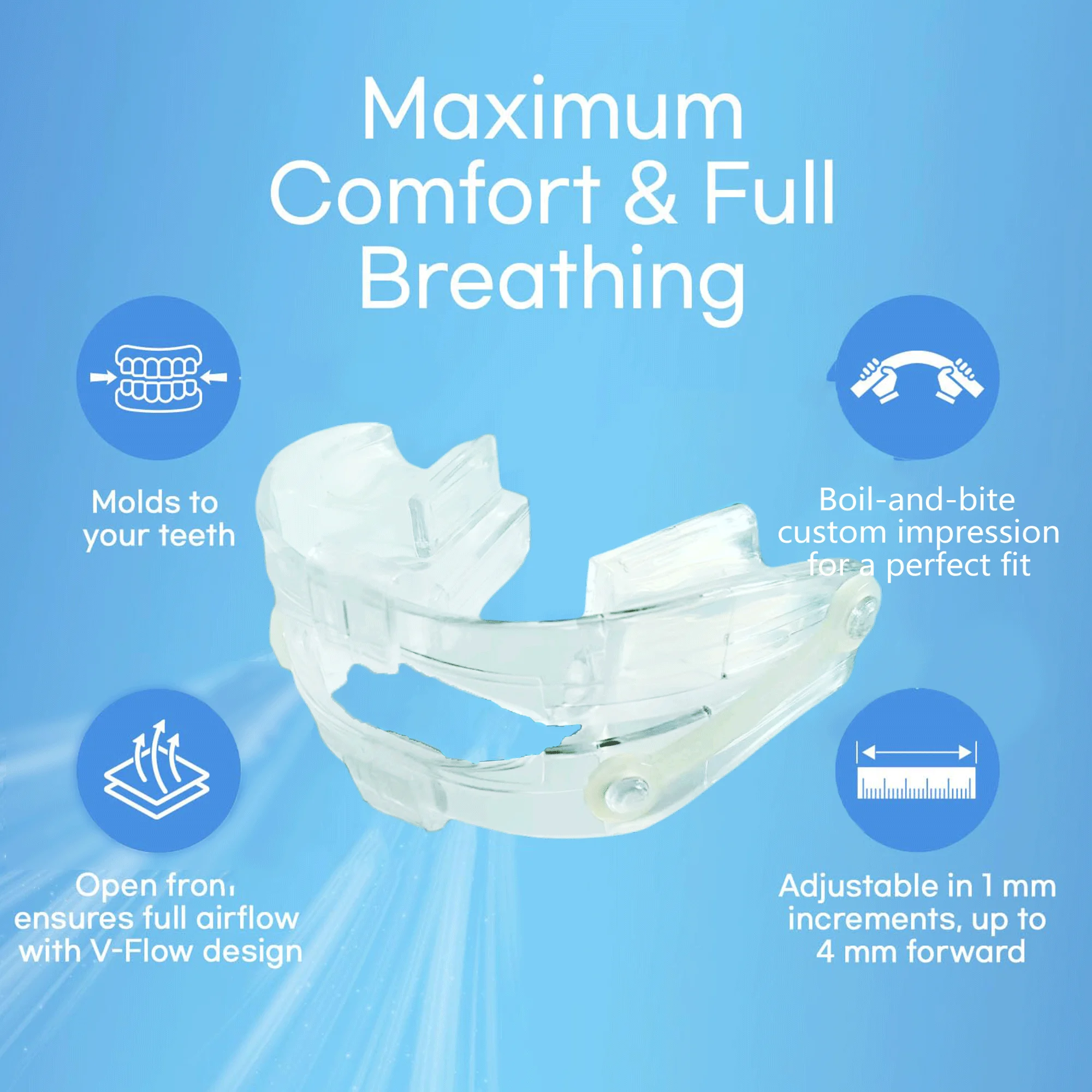 

Anti Snoring Bruxism Mouth Guard Teeth Bruxism Sleeping Apnea Guard Bruxismo Snoring Mouth Guard Snoring Device to Stop Snoring